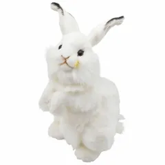 HANSA 3313 白ウサギ35 ぬいぐるみ ハンサ 兎 クリスマス 誕生日 プレゼント 動物 犬 猫 鳥 うさぎ ペンギン アニマル 置物 人形 フィギュア KOESEN ケーセン 大きい マスコット 実物大 大型