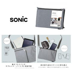 ユートリム　ひろがるサコッシュ　Ａ４　タブレット収納 UT-3565 サコッシュ PCケース タブレット収納 2wayバッグ ショルダーバッグ