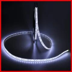 【最短発送】5050 SMD (白) 正面発光 強力粘着両面テープ 白ベース/LED 切断可能 防水IP65 300連 5M 高輝度 24Ｖ LEDテープライト 短色 BENETECH