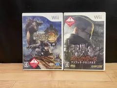 モンスターハンター3(トライ), バイオハザード アンブレラ・クロニクルズ Wii ソフト2点まとめて mEE036 ● ★