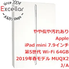 [bn:2] APPLE　iPad mini 7.9インチ 第5世代 Wi-Fi 64GB 2019年春モデル MUQX2J/A シルバー 元箱あり