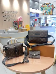 [本日特価] TOP New 2025 高品質3点セット - Lv ブラックボックスバッグ + ウエストバッグ + 財布 本日限定特別割引！[本日特価|新品未使用品]-WT0輸入