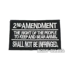 2nd AMENDMENT　角ワッペン　ブラック