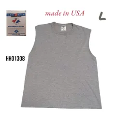 90s00s USA製タンクトップノースリーブシャツLグレージャージーズ　HH01308のサムネイル