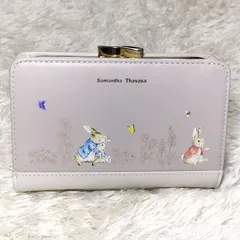 【先着クーポン配布中】【未使用品】Samantha Thavasa　二つ折り財布　ピーターラビット　ピンク　がま口　金金具　コラボ