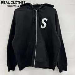 Supreme Sロゴ ジップパーカー XL ブラック S Logo Zip Up Hooded Sweatshirt | Supreme 24fw