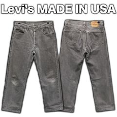 90's 米国製 Levi's 501 先染めブラック W33/約82cm 1992年製 USA製 653刻印 赤文字 90年代 ビンテージ デニム ジーンズ リーバイス