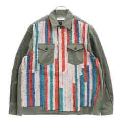 FACETASM (ファセッタズム) 24SS FRILL JACKET MULTI フリルジャケット マルチ SRO-SH-M01 グリーンのサムネイル