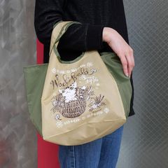 【新品】 エコネコダヤンコンビニエコⅡ かごねこ 937177 わちふぃーるど 猫のダヤン エコバッグ トートバッグ 折り畳み レディースエコ 折りたたみバッグ コンビニ