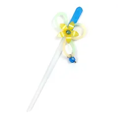 髪飾り 一本差し 浴衣 お祭り 花 夜光 青 水色 黄色 緑 黄緑 白 クリア 透明 ビーズ 成人式 振袖 前撮り 袴 キッズ 子供 女の No.8-2709
