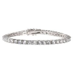 テニスブレスレット tennis bracelet 4mm CZダイヤ（キュービック・ジルコニア）ホワイトゴールド Kronic