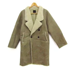 ケイ・ビイ・エフ フェイクムートンコート ボアコート アウター メンズ Oneサイズ ベージュ系 KBF 【中古】