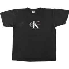 古着 90~00年代 カルバンクライン Calvin klein JEANS 半袖 プリントTシャツ USA製 メンズL相当 ヴィンテージ/eaa472204