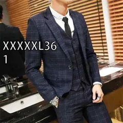 [XXXXXL36 /1] メンズ ファッション 服 男性用 オシャレ シンプル 大人 かっこいい 大きいサイズ ストリート 紳士服 スーツ スリム ビジネス フォーマル 花婿 付添 服 ウェディング ドレス 秋