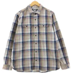 古着 ギャップ GAP STANDARD FIT 長袖 ヘビーネルチェックシャツ メンズL相当/eaa534430