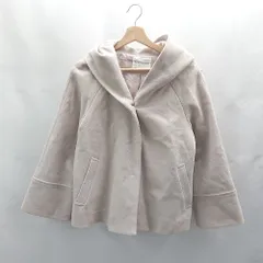 ◇ ⊇ couture brooch 長袖 ショートコート サイズ38 ピンクベージュ系 レディース E  【1502180062537】