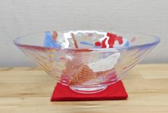 送料込【逢絢亭・新品】茶道具 茶碗 京焼 仁清 流水に青楓の図