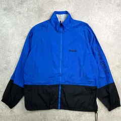 90年代 Reebok リーボック ナイロンジャケット ロゴ刺繍 メンズXL相当 