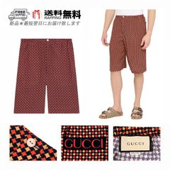 GUCCI グッチ パンツ ボトムス ショート パンツ 幾何学模様 千鳥格子柄