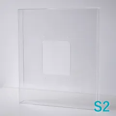 アクリル製の透明な額 prèdoux　フローティングペースト用　S2サイズ　浮かし貼り用額縁　デッサン額　水彩額　版画額　書道額　アクリルフレーム　アクリル額　アクリル立体額