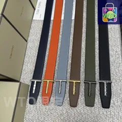【今日特価】Tom Ford Double-Side Leather Belt エレガントデザイン