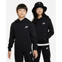 ナイキ キッズ ジュニア スウェット パーカー 130-160cm 子供服 NIKE YTH クラブ フリース プルオーバー パーカ 子ども 長袖 裏起毛 スエット フーディ スポーツ トップス キッズパーカー 服 nike キッズウエア/FD3000-010