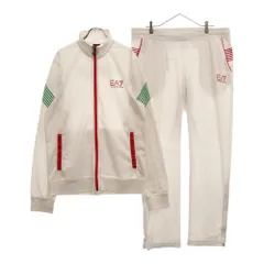 EMPORIO ARMANI (エンポリオアルマーニ) プリントデザイン トラックジャケット トラックパンツ セットアップ ホワイト 5P281のサムネイル