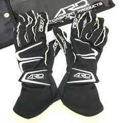 エーアールディー レーシンググロ－ブ ブラック Lサイズ バイク用品 保存袋付き 手袋 スポーツ オートバイ バイカー ARD ◇TA2488