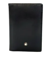 Montblanc 名刺 クレジットカード メモ ノートカバー ケース 革 中古 Montblanc 名刺 クレジットカード メモ ノートカバー ケース 革
