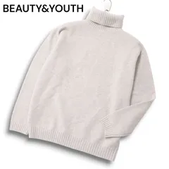 BEAUTY&YOUTH ユナイテッドアローズ 秋冬 ウール カシミヤ混★ タートルネック セーター ニット Sz.M メンズ 灰 グレー
