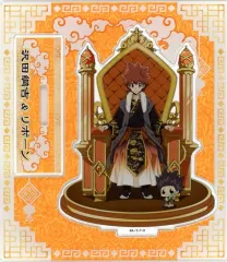 【中古】アクリルスタンド・アクリルパネル 沢田綱吉＆リボーン 威風堂々ver. アクリルスタンド 「家庭教師ヒットマンREBORN!」