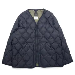 TAION サイドジップ ミリタリー Vネック Wジップ ダウンジャケット XXXL ブラック スリット 101ALSZML-1