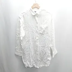 ◇ ⊇ GAP ギャップ 長袖 ロング シャツ シャツワンピ サイズXS ホワイト レディース E  【1409240034698】