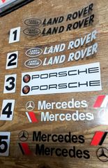 ポルシェ　メルセデス・ベンツ　ランドローバー　高品質ステッカー　2個セット　ワンセットお選び下さい