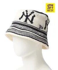 【ムラスポ公式】新品 NEW ERA ニューエラ ハット バケハ 帽子 ニットバケット ニューヨーク・ヤンキース ネイビー クローム 14667668