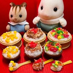 557⭐️お櫃ご飯セット⭐️ミニチュアフード　ドールハウス　リカちゃん　シルバニア　バービー　ねんどろいど　ブライス　フィギュア　オビツ　ミニチュア　フェイクフード