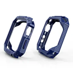 [42mm 46mm 41mm 45mm/ブルー×ブルーボタン] Apple Watch 11 / 10 / 9 / 8 / 7  Apple Watch カバー Apple Watch ケース アップルウォッチ ソフト TPU 本体 保護 アクセサリーのサムネイル
