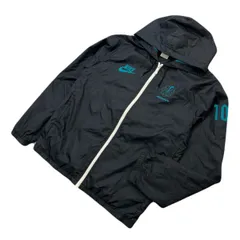 NIKE ナイキ ブラック ブルー ウインドブレーカー ナイロンジャケット パーカー L メンズ 通年 スポーツ ランニング トレーニング■EC288