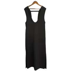 美品 ENFOLD エンフォルド ジャンパースカート ロング丈 ポリエステル 黒 25SS】ENFOLD エンフォルド / WIDE FLARE DRESS / ジャンパー