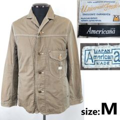日本製★AMERICANA/アメリカーナ★Universal Freak's/アウター/シングルジャケット【メンズM/茶系/brown】アウター/Coat/Jacket◆BJ007-h
