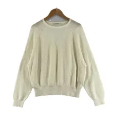 美品 COCO DEAL ココディール 無地 秋冬 AW 長袖ニット ナイロン ホワイト レディース 2【古着】【中古】【送料無料】