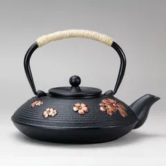 手作り 鋳鉄 鉄急須 梅花柄 鉄瓶 鉄器 急須 鉄やかん 鉄分補給 直火可