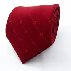 ウンガロ ブランド ネクタイ シルク 小紋柄 メンズ レッド emanuel ungaro 【中古】のサムネイル