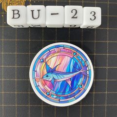 방수 스티커 사카나 해양 생물 스테인드 글라스 풍 BU-23