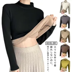 裏起毛 ニット セーター レディース 秋冬 セーター タートルネック 伸縮性 トップス 暖か リブニット 細身 カジュアル 無地 シンプル 厚手 大きいサイズ#jyonn3582