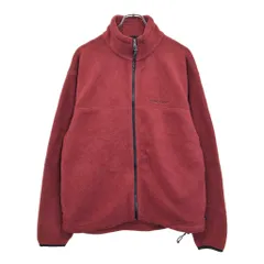 90年代 USA製 Timberland ティンバーランド フリースジャケット アウトドア レッド(メンズ M)中古 古着 U4460