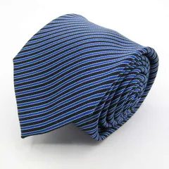 ポロクラブ ブランド ネクタイ ストライプ柄 PO メンズ ネイビー POLO CLUB 【中古】