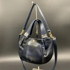 85 PATRICK COX パトリックコックス ナイロン 2Wayハンドバッグ ネイビー系 レディース 鞄