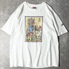 90s USA製 Mary Engelbreit アート イラスト プリント 半袖 Tシャツ XL / 90年代 アメリカ製 オールド シングル ステッチ ホワイト 白