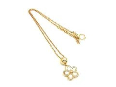 ■美品■ Folli Follie フォリフォリ フラワー ネックレス ペンダント アクセサリー レディース ピンクゴールド系 DJ4485